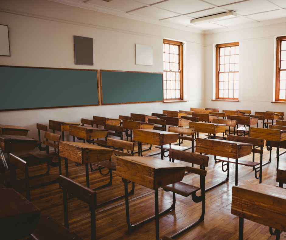 empty classroom