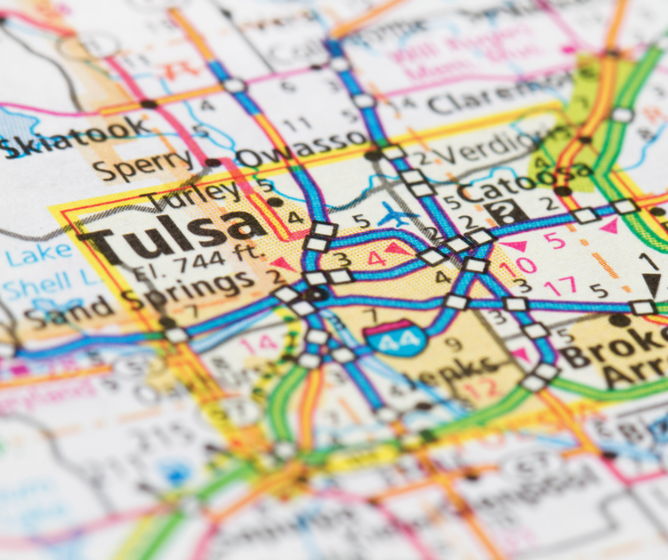 Tulsa highway map