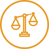 cartoon icon of scale